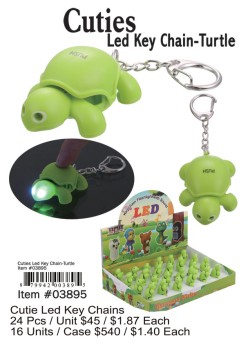 Cutie LED Keychain-Turtle